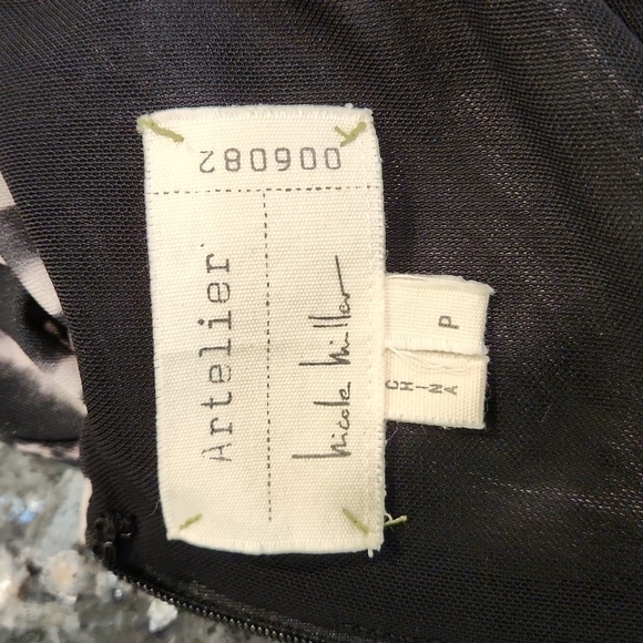 NWOT Nicole Miller Cheetah Print Long Sleeve Dress - Picture 10 of 11